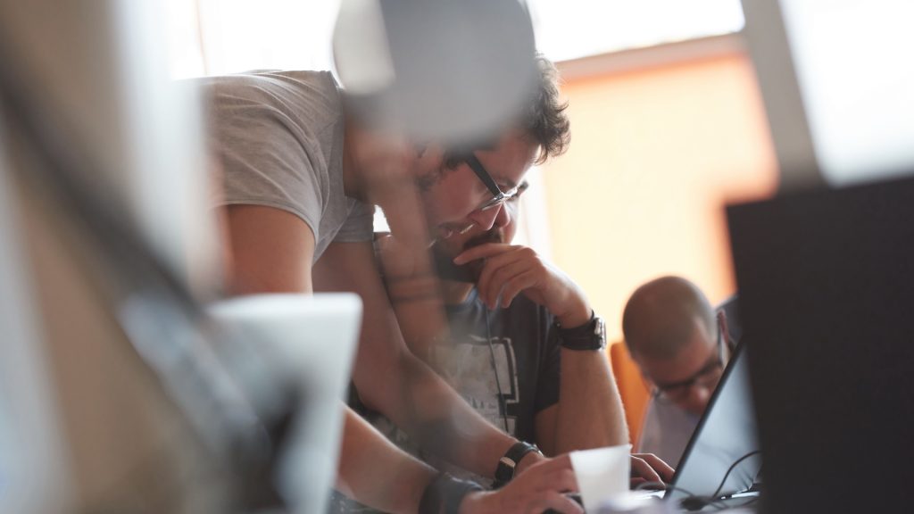 startup business people group working everyday job at modern office